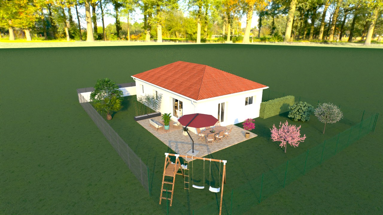 Maison et terrain constructible à Orleix