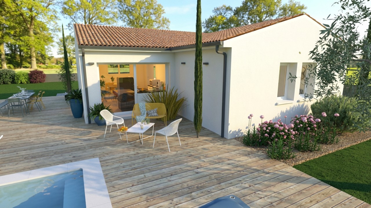 Maison et terrain constructible à Génissac