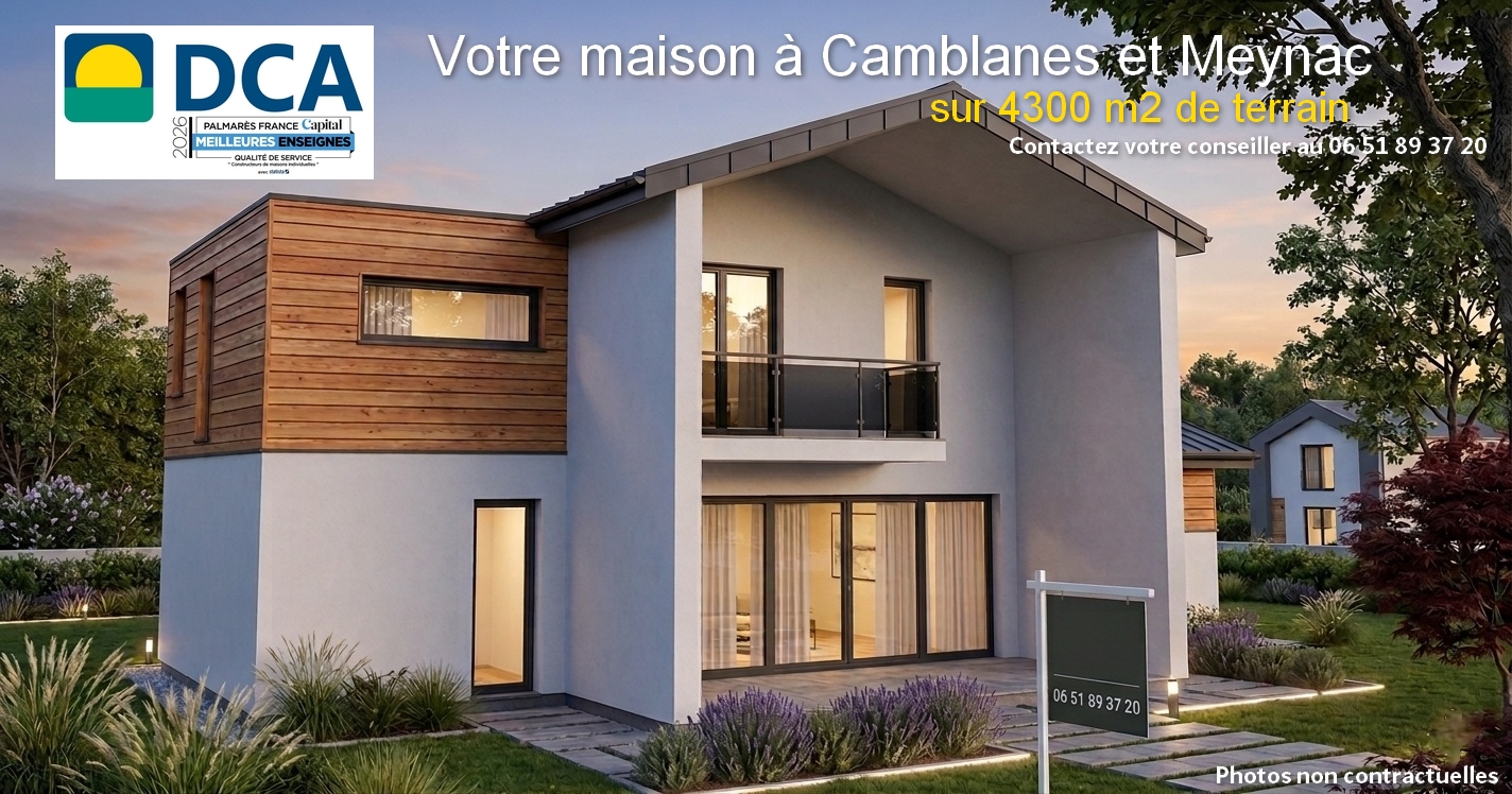 Maison et terrain constructible à Camblanes-et-Meynac