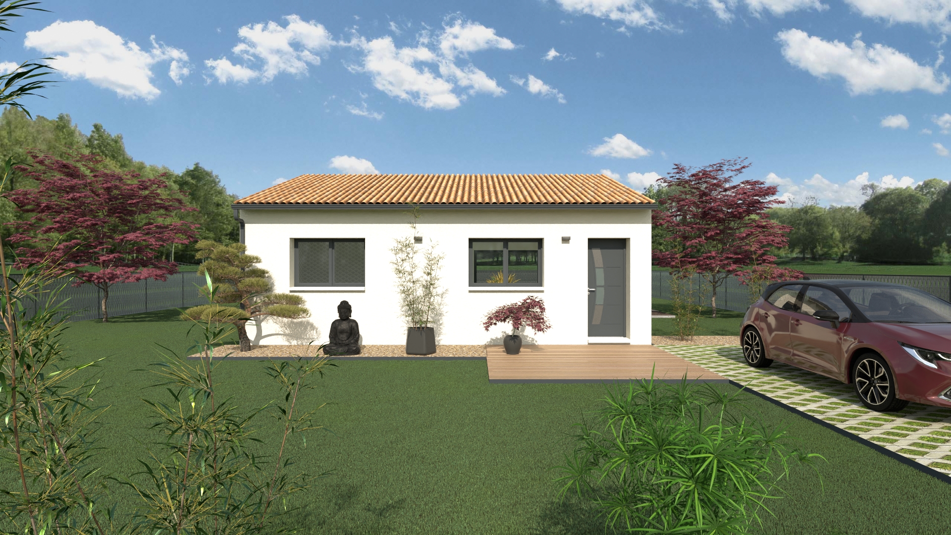 Maison et terrain constructible à Saugnac-et-Cambran