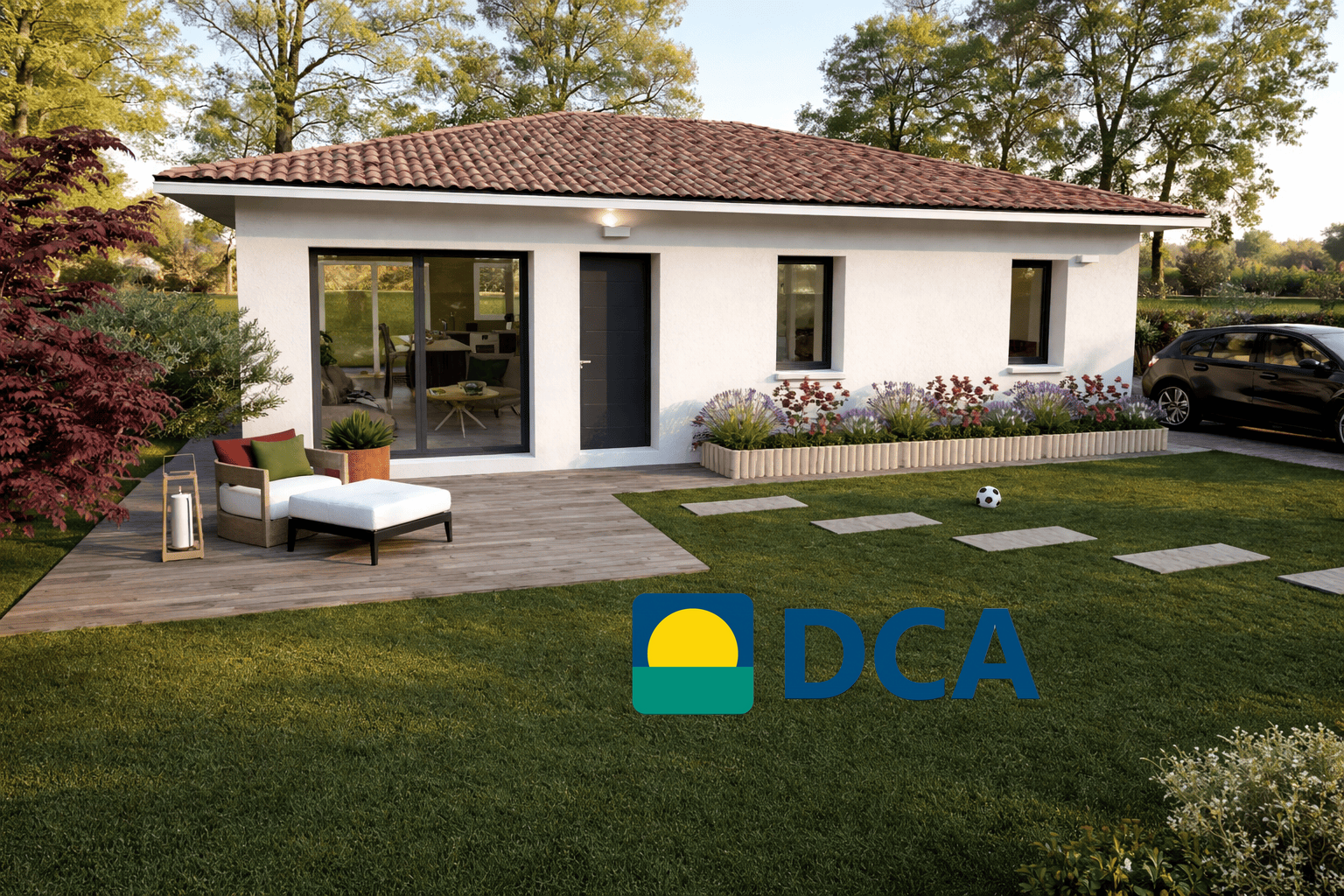 Maison et terrain constructible à Lugos