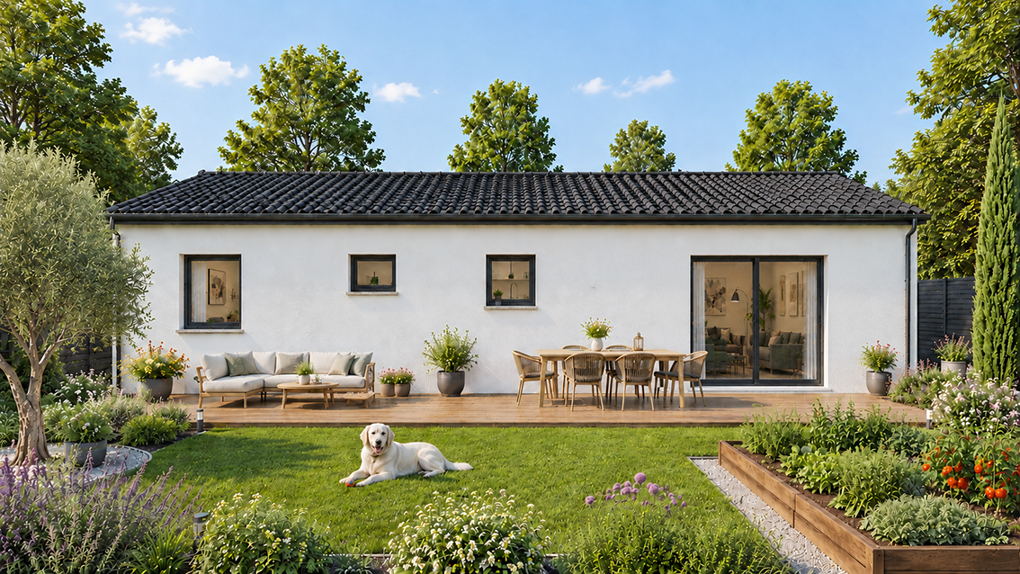 Maison et terrain constructible à Brach