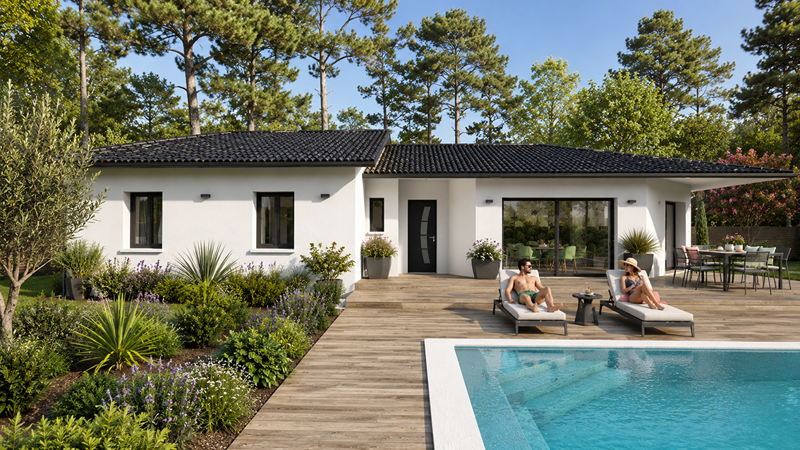 Maison et terrain constructible à Martignas-sur-Jalle