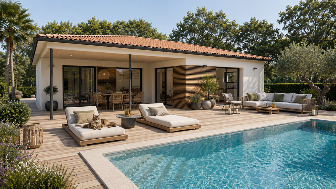 Maison et terrain constructible à Saint-Aubin-de-Médoc