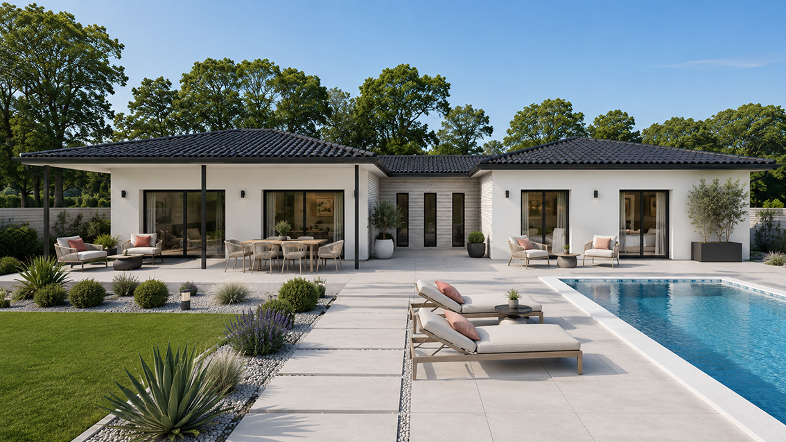 Maison et terrain constructible à Salles
