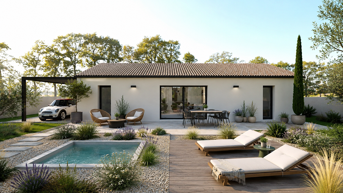 Maison et terrain constructible à Pontonx-sur-l'Adour