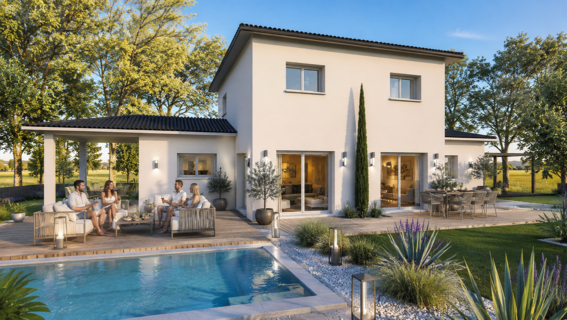 Maison et terrain constructible à Arsac