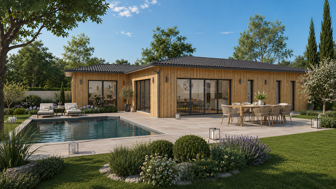 Maison et terrain constructible à Salles