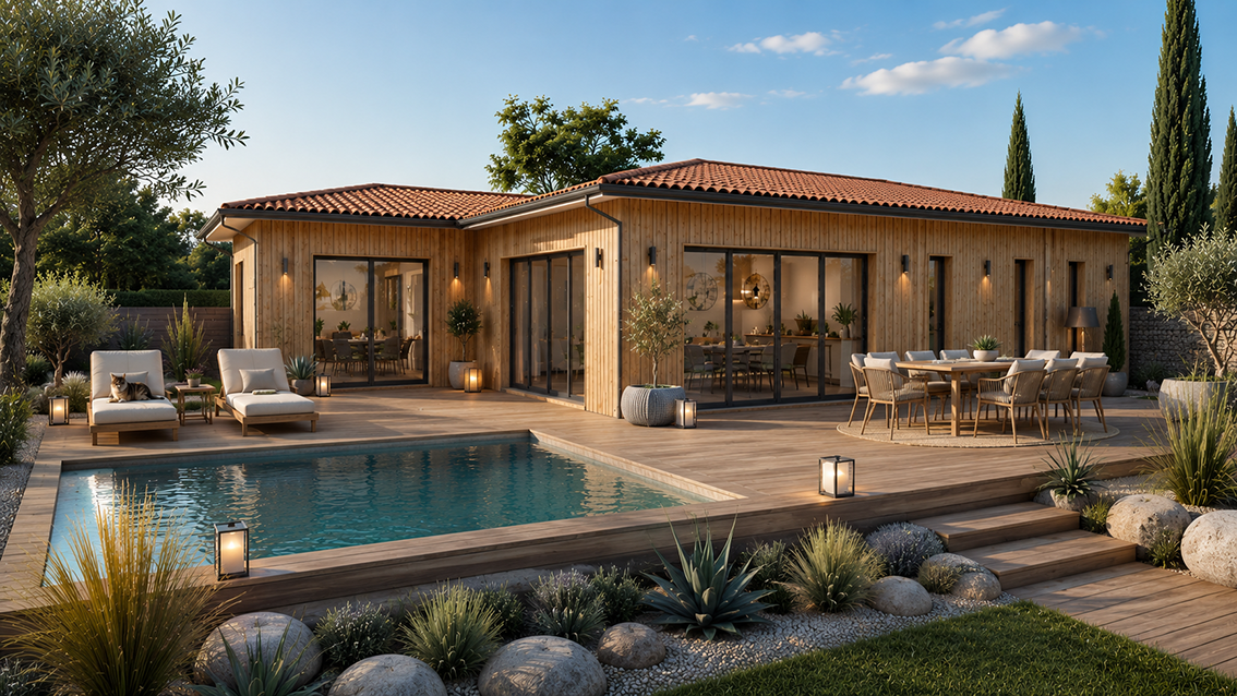 Terrain + maison à Salles (33770) — photo 2