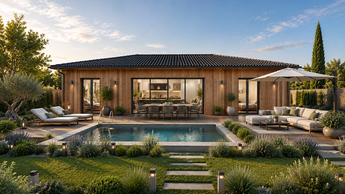 Maison et terrain constructible à Salles