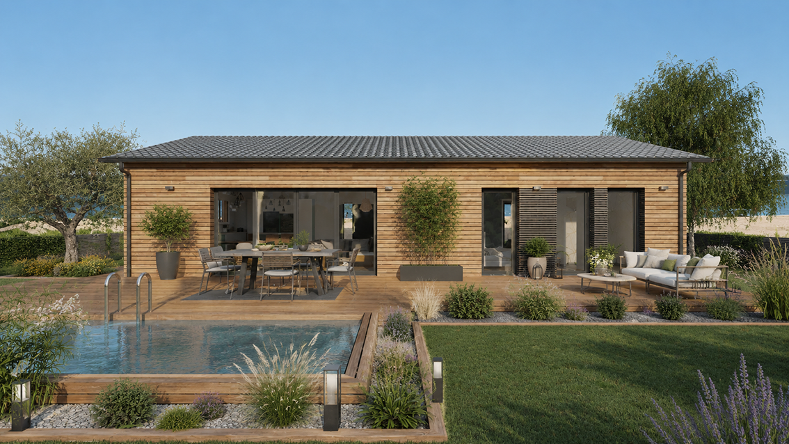 Maison et terrain constructible à Mios