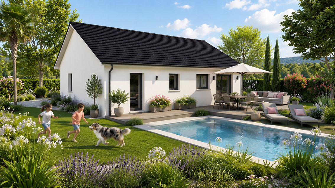 Maison et terrain constructible à Soumoulou