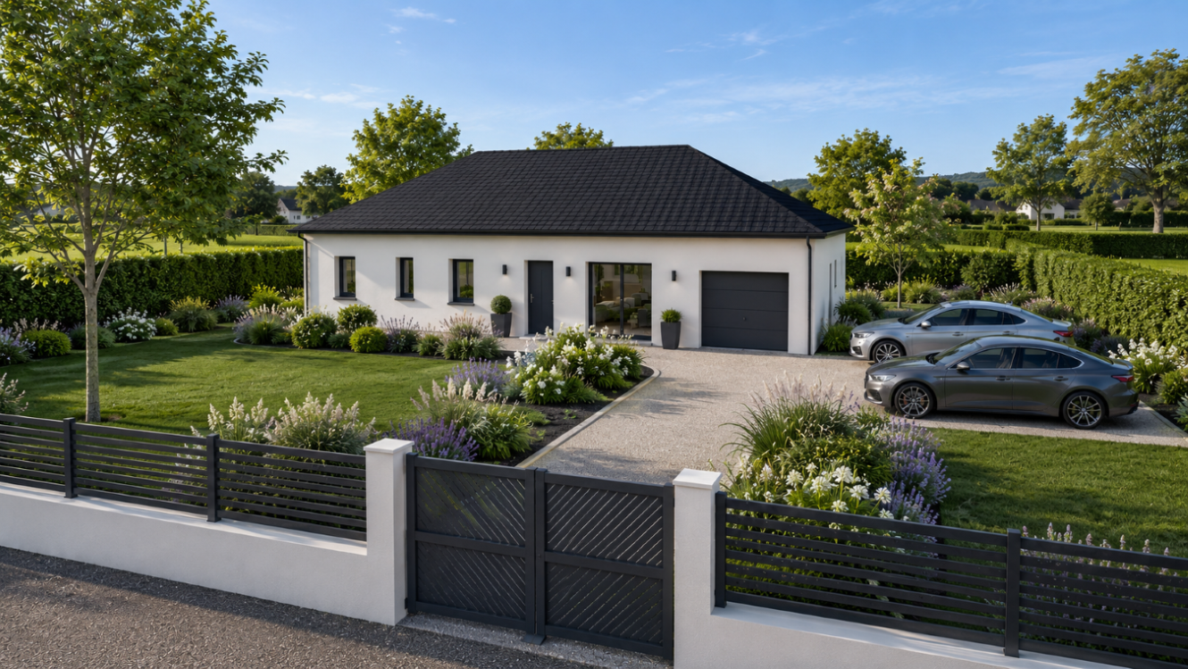 Maison et terrain constructible à Meillon