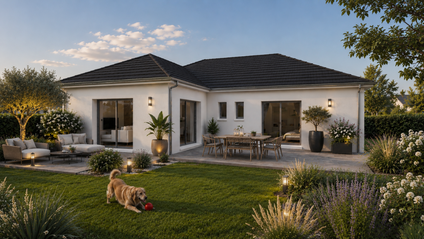 Maison et terrain constructible à Aressy