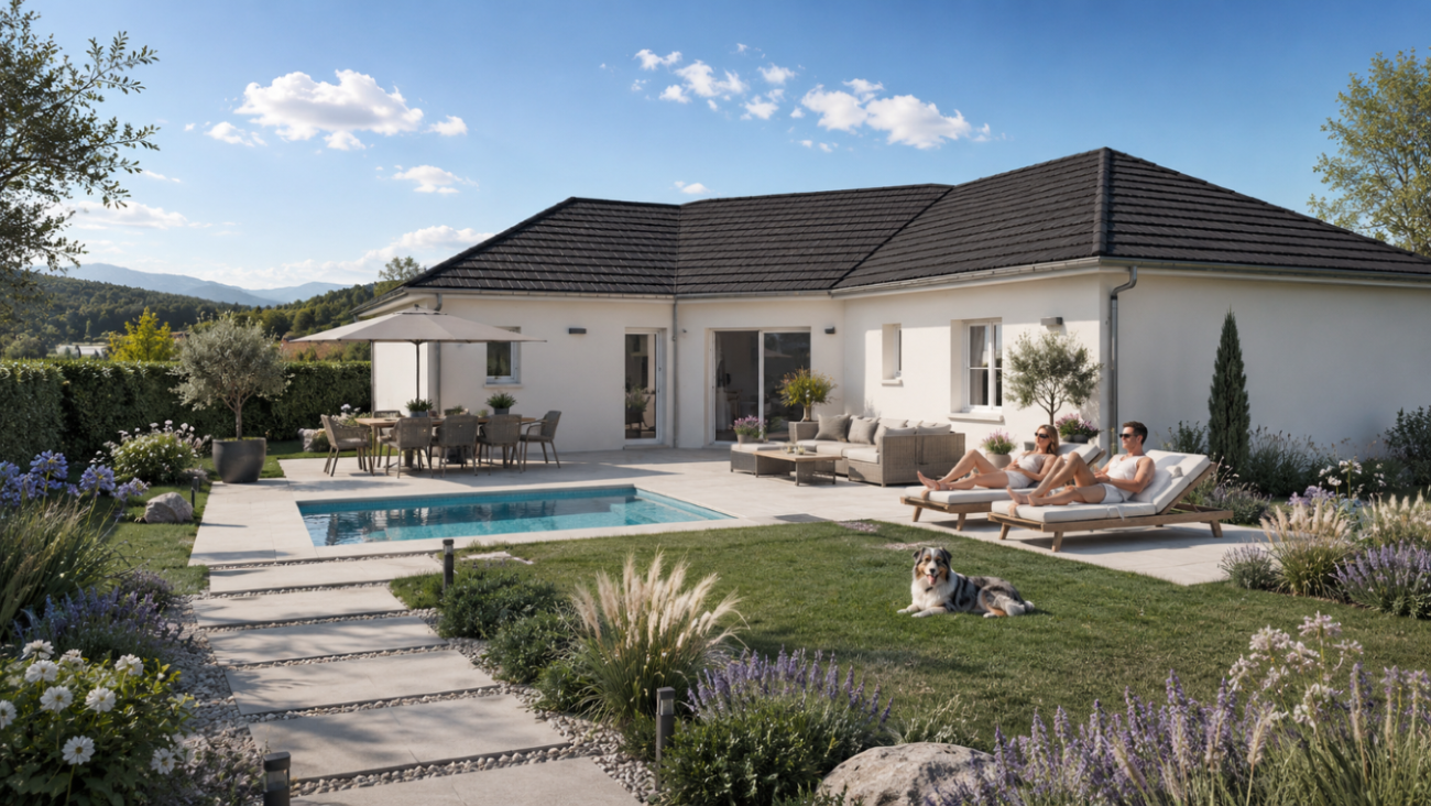 Maison et terrain constructible à Lamarque-Pontacq