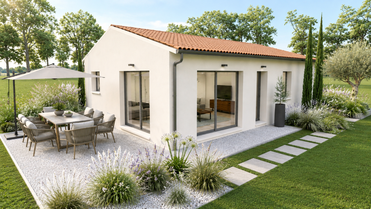 Maison et terrain constructible à Sadirac
