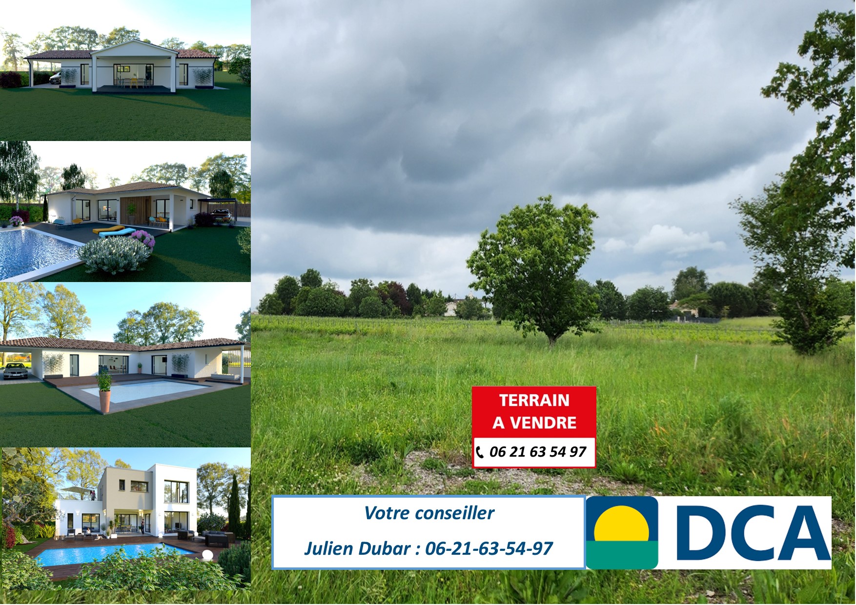 Maison et terrain constructible à Génissac