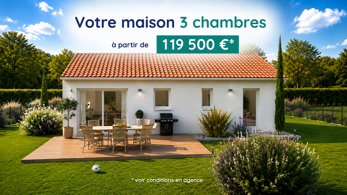 Maison et terrain constructible à Lagarde
