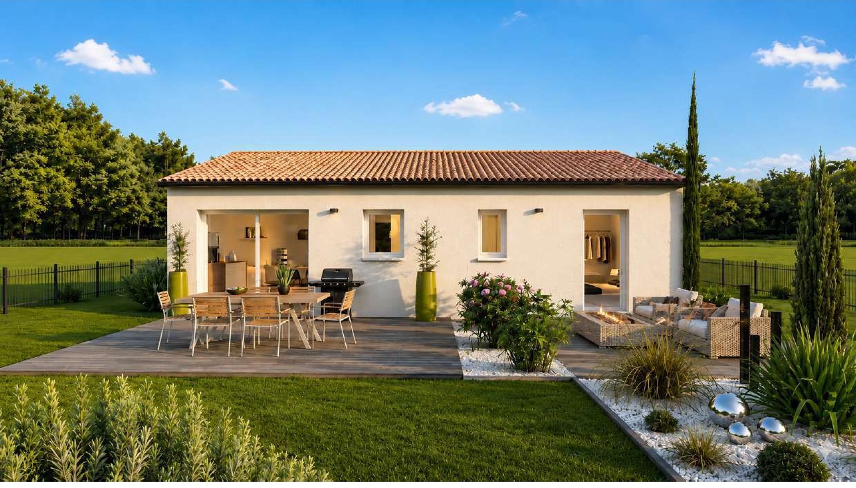 Maison et terrain constructible à Mimizan