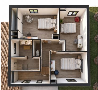 Terrain + maison à Pissos (40410) — photo 3