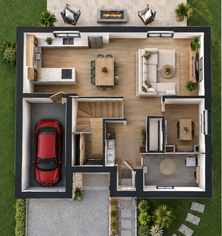 Terrain + maison à Saint-Paul-en-Born (40200) — photo 4