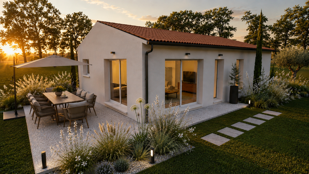 Maison et terrain constructible à Sadirac