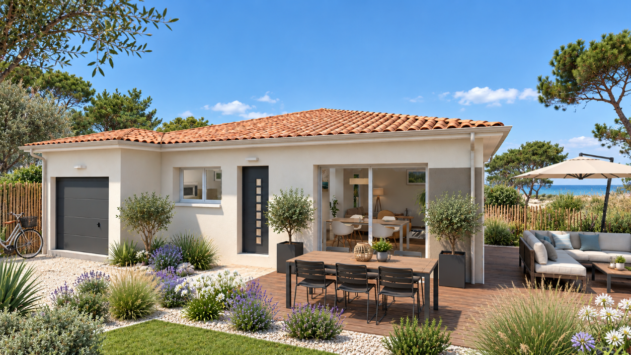 Terrain + maison à Biganos (33380) — photo 3