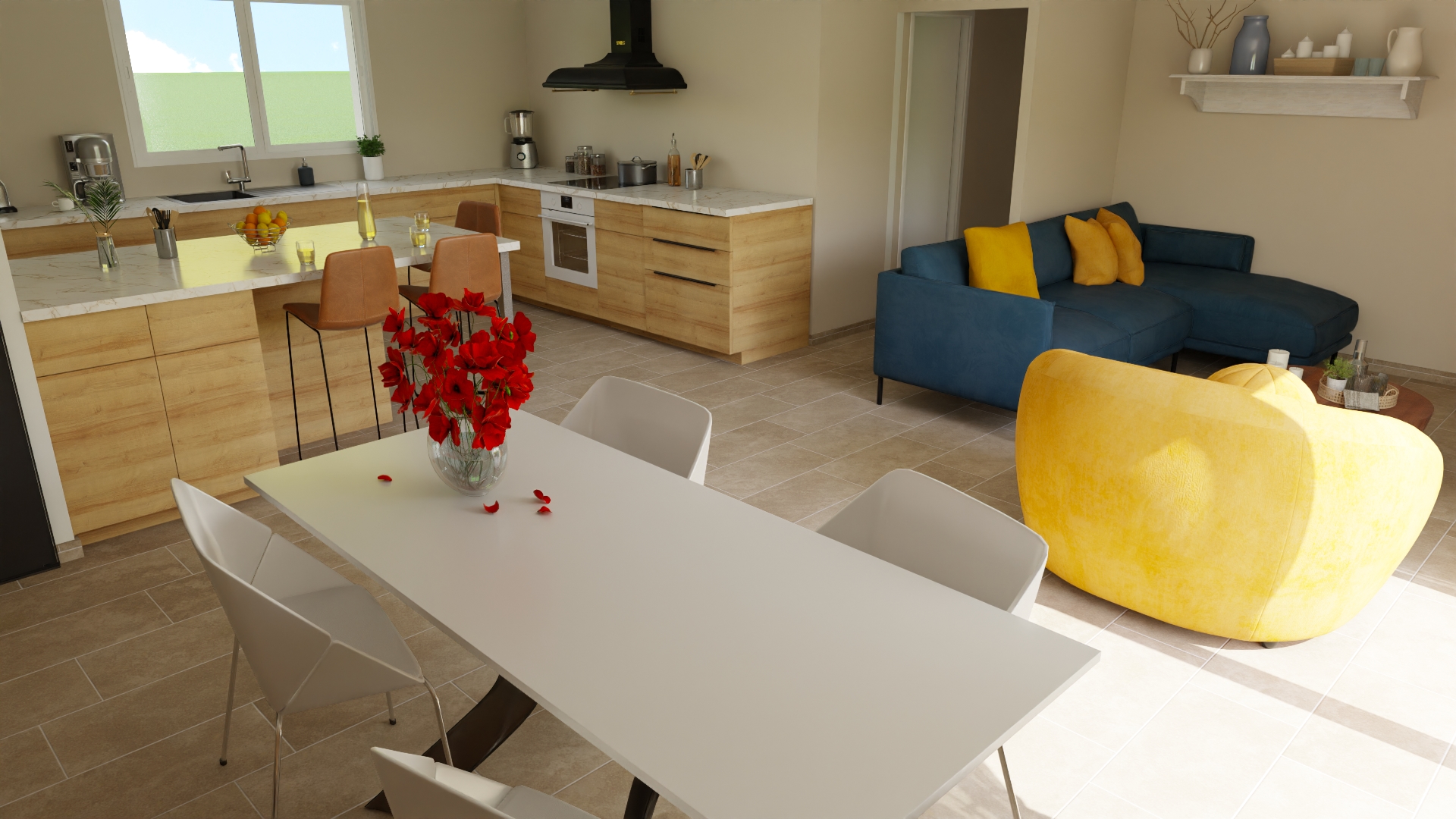 Maison et terrain constructible à Goudon