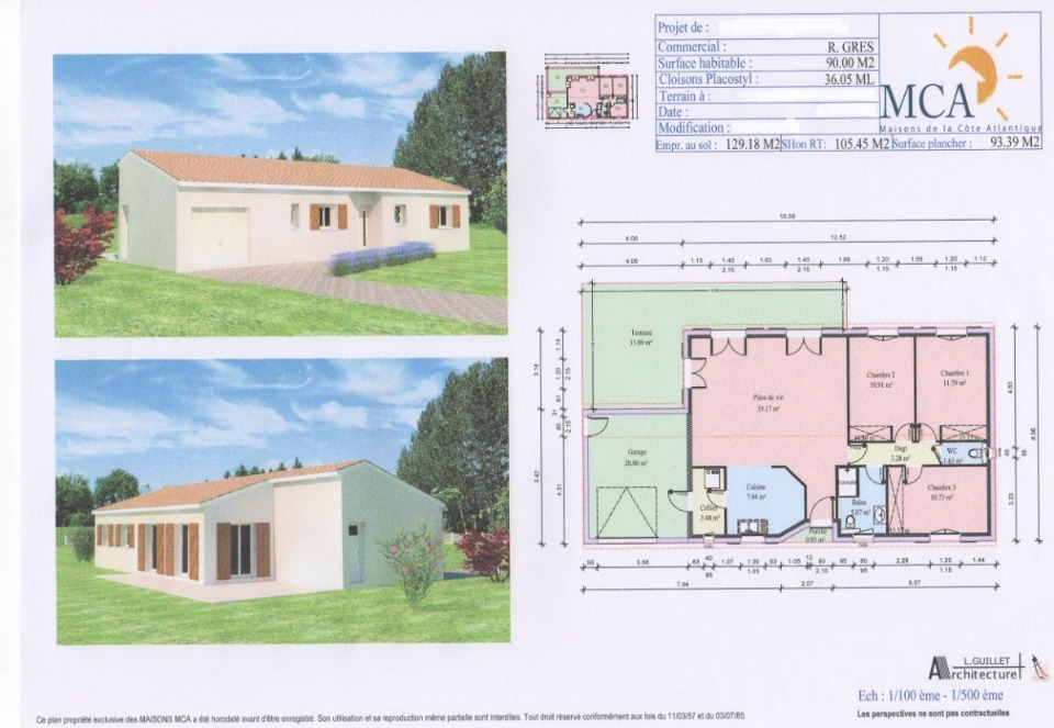 maison individuelle de 90m2 à Atur (24750)