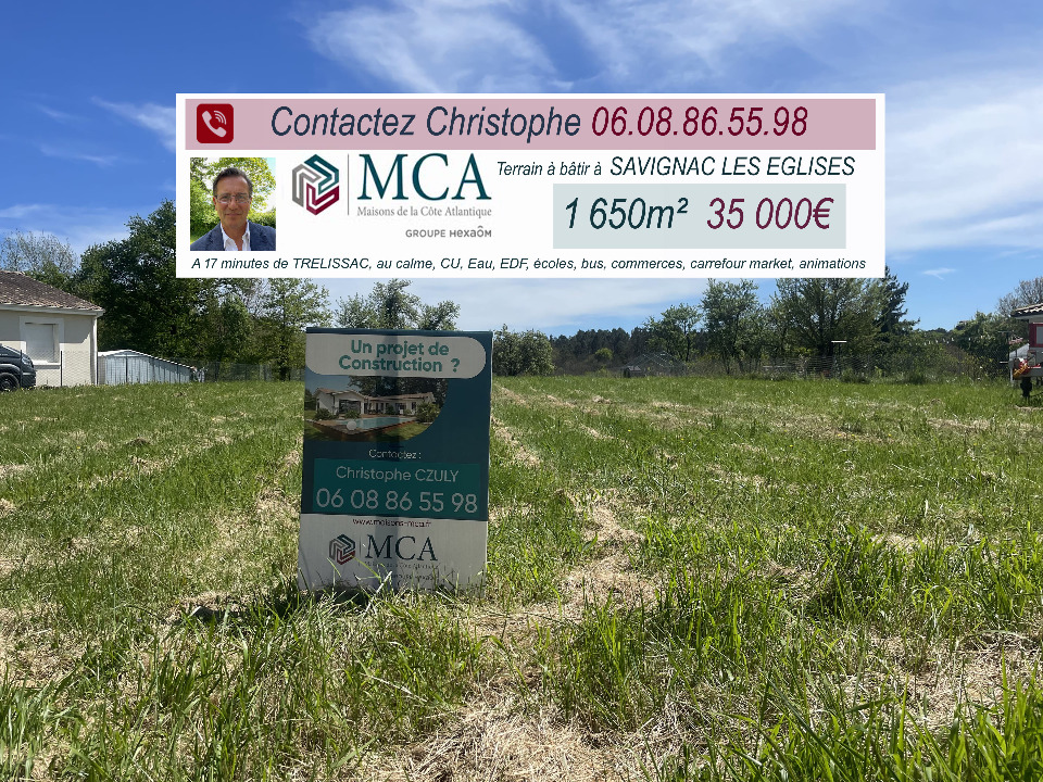 Acheter un terrain de 1650m2 à Savignac-les-Églises (24420)