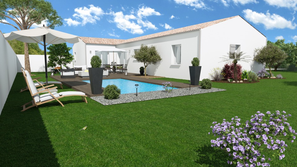 Agréable maison à construire de 100m2 en vente à Le Thou (17290)