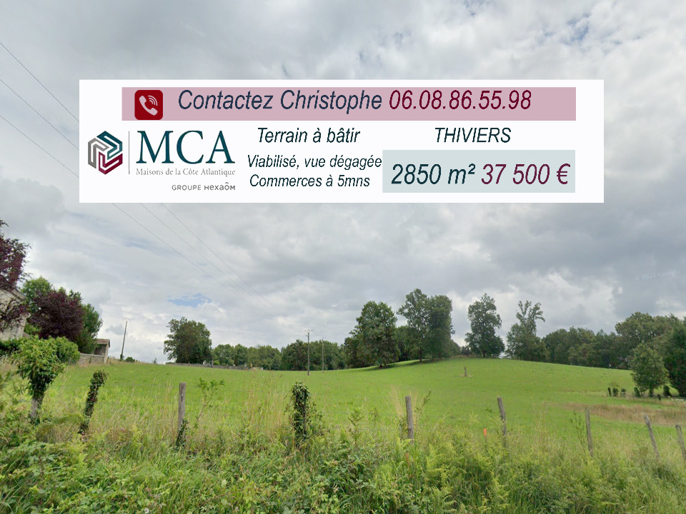 terrain constructible de 2850m2 à Thiviers
