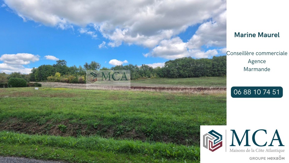 Beau terrain viabilisé de 2165m2 à Duras (47120)