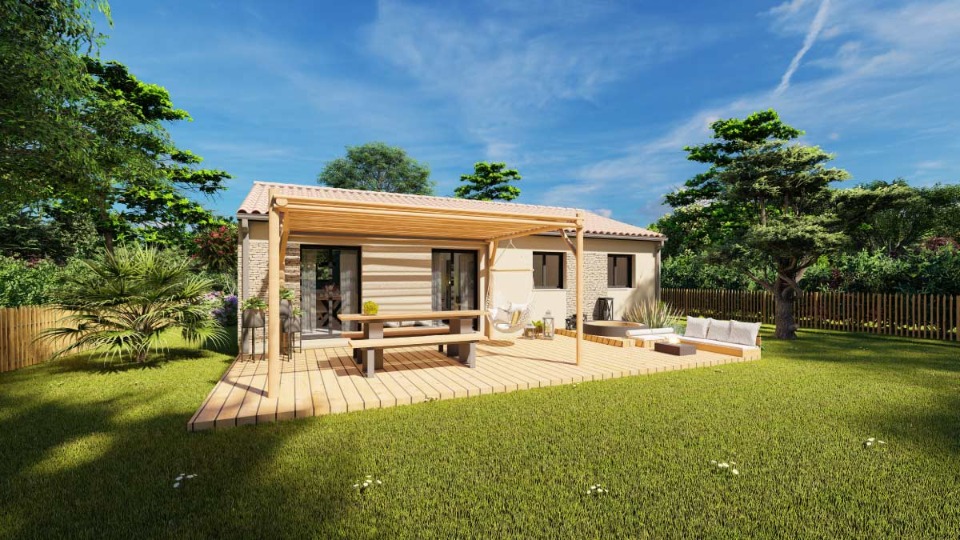 Superbe maison à construire de 90m2 disponible à Saint-Germain-du-Puch