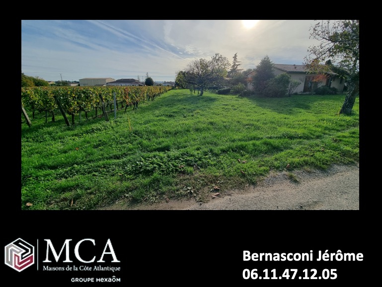 terrain à batir viabilisé de 877m2 disponible à Saint-Magne-de-Castillon (33350)