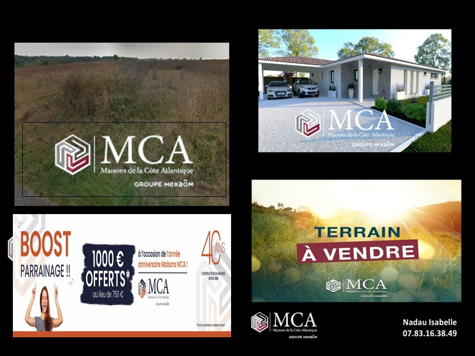 terrain à construire de 1000m2 à Cartelègue (33390)