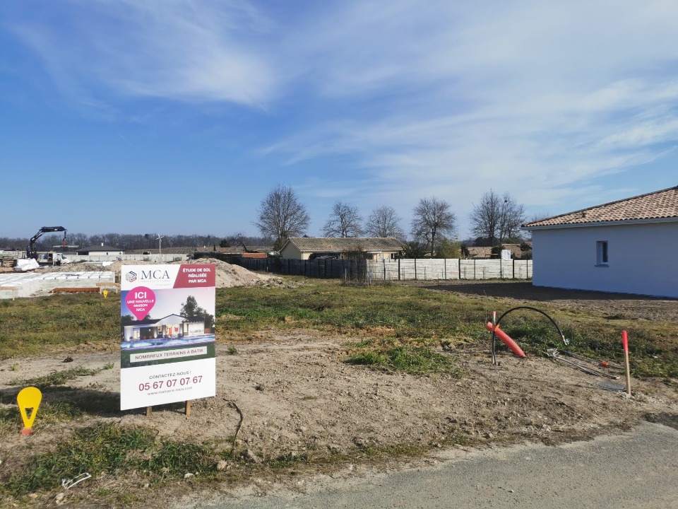 terrain constructible viabilisé disponible à Roaillan (33210)