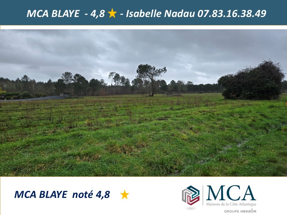 terrain à construire viabilisé de 1980m2 disponible à Saint-Savin (33920)