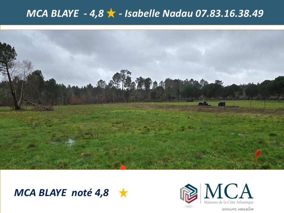 terrain de 1980m2 disponible à Saint-Savin (33920)