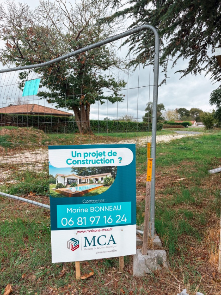 Très beau terrain constructible viabilisé de 529m2 à Lormont (33310)