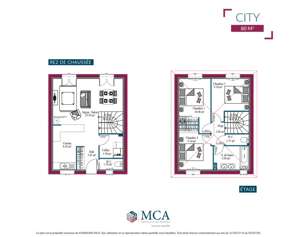 maison individuelle de 79m2 en vente à Saint-André-de-Cubzac (33240)
