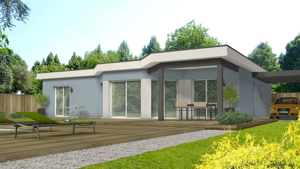 Superbe maison à construire de 107m2 disponible à Momuy (40700)