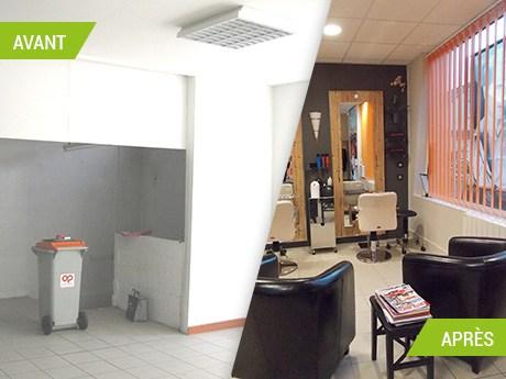 Création d'un salon de coiffure en Seine-maritime (76) sur Rénovert