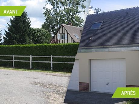 Création de deux garages en Seine-Maritime (76)