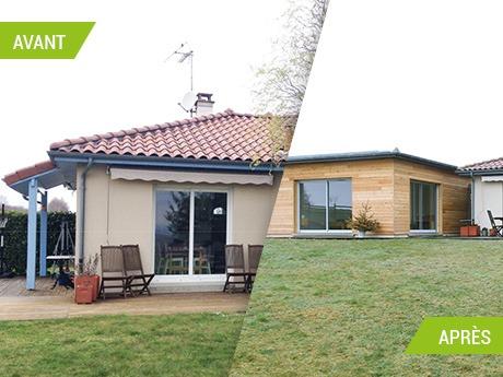 Construction d'une extension et réagencement d'une maison à Prunet (15)