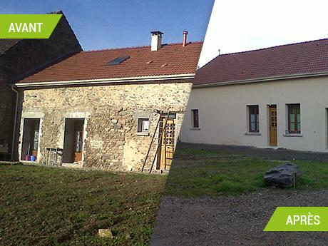 Rénovation d'une ferme et aménagement d'une grange à Guéret (23000)