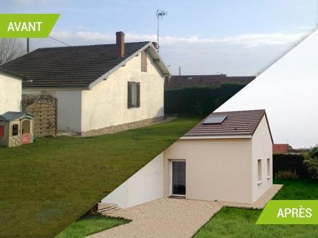 Réalisation d’une extension : création d’une extension d'une maison individuelle (21110)