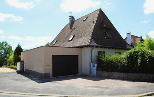 Création d'un garage "traversant" dans le Cantal (15)