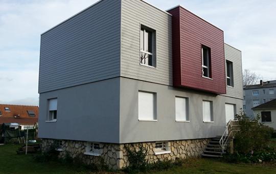 Création d'un étage et d'une isolation par l'extérieur en Seine-Maritime (76)