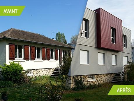 Création d'un étage et d'une isolation par l'extérieur en Seine-Maritime (76)